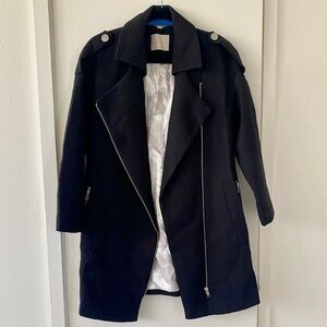 Soia & Kyo Asymmetrical Zip Raincoat